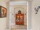 Dedicated display area with built-in curio cabinet and decorative items at 4496 Strathmore Dr, Lake Wales, FL 33859