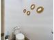 Clean half bathroom with tile flooring and decorative mirrors at 169 Violet Ct, Kissimmee, FL 34759