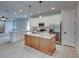 Modern kitchen with stainless steel appliances and an island at 213 Cordova Rd, Auburndale, FL 33823