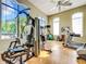 Well-equipped fitness center with various exercise machines and large windows at 2505 Salzburg Loop, Winter Haven, FL 33884