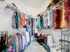 Large walk-in closet with ample shelving and hanging space at 2505 Salzburg Loop, Winter Haven, FL 33884