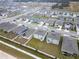 Aerial view of a neighborhood with houses and streets at 460 Boardwalk Ave, Haines City, FL 33844