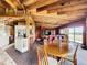 Dining area with brick floors and views of the surrounding landscape at 2741 Edwards Rd, Haines City, FL 33844