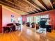 Home office with wood floors and a view of the backyard at 2741 Edwards Rd, Haines City, FL 33844