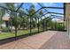Spacious screened patio with brick pavers at 4432 Waterford Dr, Lake Wales, FL 33859