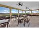 Covered outdoor seating area overlooking a lake at 4432 Waterford Dr, Lake Wales, FL 33859