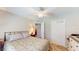 Comfortable bedroom with ceiling fan and closet at 1067 Snively Cir, Lake Hamilton, FL 33851