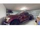 Spacious garage with ample room for storage and a vehicle at 1067 Snively Cir, Lake Hamilton, FL 33851
