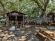 Small outdoor bar with picnic table at 14813 Camp Mack Rd, Lake Wales, FL 33898