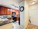 Granite kitchen island with seating for two at 902 Charo Pkwy # 624, Davenport, FL 33897