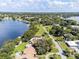 Lakefront home with circular driveway and private backyard at 121 E Lake Summit Dr, Winter Haven, FL 33884