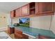Home office with built-in desk and cabinets at 121 E Lake Summit Dr, Winter Haven, FL 33884