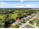 Aerial view showing home's location in a quiet residential neighborhood at 2158 Mirasol Dr, Winter Haven, FL 33881