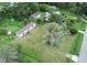 Aerial view showing a mobile home and large yard at 1815 Christy Ln, Lakeland, FL 33801
