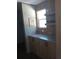 Wet bar with cabinets and shelving for wine glasses at 1815 Christy Ln, Lakeland, FL 33801