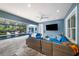 Relax and unwind on comfy furniture by the pool at 2931 Chickasaw Cir, Haines City, FL 33844