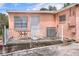 Small patio with table and AC unit at 512 N 4Th St, Haines City, FL 33844