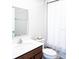 Clean bathroom with single vanity and tub at 5031 Starboard St, Haines City, FL 33844