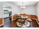 Dining room with a glass-top table and four chairs at 3050 Cross Fox Dr, Mulberry, FL 33860