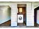 Small laundry room with washer and dryer in a closet at 4822 Melody Ln, Lakeland, FL 33805