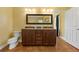 Bathroom with double vanity and tile floors at 3038 Spirit Lake Dr, Winter Haven, FL 33880