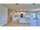 Modern kitchen with island and ample counter space at 1480 Leamington Lane, Winter Haven, FL 33884