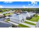 Waterfront property with metal roof and expansive lot, seen from above at 29 Turtle Ln, Haines City, FL 33844