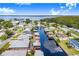 Waterfront property aerial view, showcasing the home's location on the canal at 29 Turtle Ln, Haines City, FL 33844