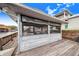 Screened-in patio area on a waterfront deck at 29 Turtle Ln, Haines City, FL 33844
