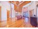Spacious living area with hardwood floors and high ceilings at 29 Turtle Ln, Haines City, FL 33844