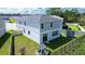Backyard with playset, trampoline, and fenced yard at 1011 Overlook Ct, Davenport, FL 33837