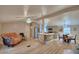 Open living room and kitchen with modern appliances and flooring at 4590 San Heath Rd, Bartow, FL 33830