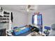 bedroom with twin bed, desk, and ceiling fan at 4590 San Heath Rd, Bartow, FL 33830