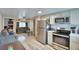 Modern kitchen with stainless steel appliances and light gray cabinets at 4590 San Heath Rd, Bartow, FL 33830