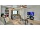 Bright living room with comfortable seating and a large TV at 4590 San Heath Rd, Bartow, FL 33830