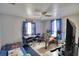bedroom with twin bed, desk, and ceiling fan at 4590 San Heath Rd, Bartow, FL 33830