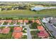Aerial view of a residential neighborhood near a highway at 142 Morning Glory Cir, Winter Haven, FL 33884