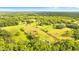 Aerial view of a large property with lush green pastures, trees, and a home at 5303 Tillman Rd, Lakeland, FL 33810