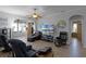 Spacious living room with comfortable seating and a large TV at 3820 Traditions N Blvd, Winter Haven, FL 33884