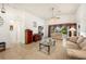 Bright living room with tile floors and vaulted ceilings at 4189 Cannes Ave, Lake Wales, FL 33859