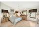 Main bedroom with ceiling fan and large windows at 4189 Cannes Ave, Lake Wales, FL 33859