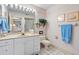 Clean bathroom with vanity, toilet and tiled floors at 6001 Country Club Dr, Lake Wales, FL 33898
