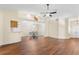 Open concept living room with hardwood floors and lots of natural light at 627 Watercrest Dr, Haines City, FL 33844