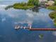 Lake view with dock and boat slips at 627 Watercrest Dr, Haines City, FL 33844