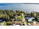 Aerial view showcasing the property's waterfront location at 6426 Jenny Dr, Lake Wales, FL 33898