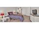 Cozy bedroom with double bed, nightstands, and TV at 700 Mirror Nw Ter # 508, Winter Haven, FL 33881