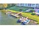 Private boat docks with multiple slips for convenient water access at 700 Mirror Nw Ter # 508, Winter Haven, FL 33881