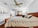 Bedroom with hardwood floors and ceiling fan at 209 Santa Rosa Dr, Winter Haven, FL 33884