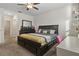 Large main bedroom with king-size bed and built in drawers at 2304 Rose Blvd, Winter Haven, FL 33881