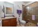 Clean bathroom with shower, toilet and vanity at 940 Waterville Dr, Auburndale, FL 33823
